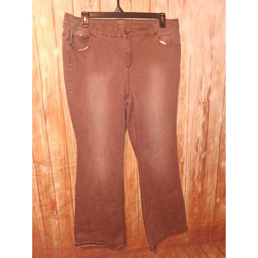Ruffhewn Rust Brown Bootcut Jeans Sz 20W